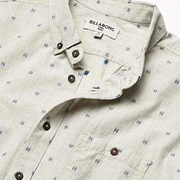 Billabong All Day Jacquard Short Sleeve Shirt NWT - Picture 2 of 9